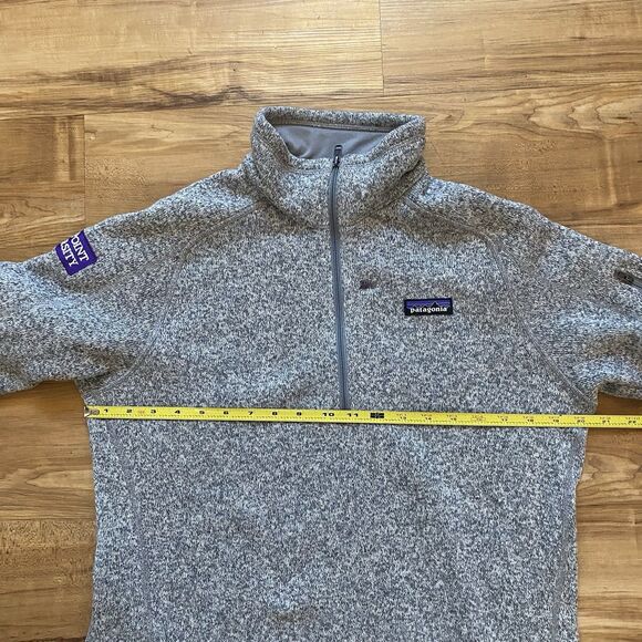 Patagonia W’s Grey L Better Sweater ¼ Zip Fleece Pullover High Point University - Picture 15 of 16